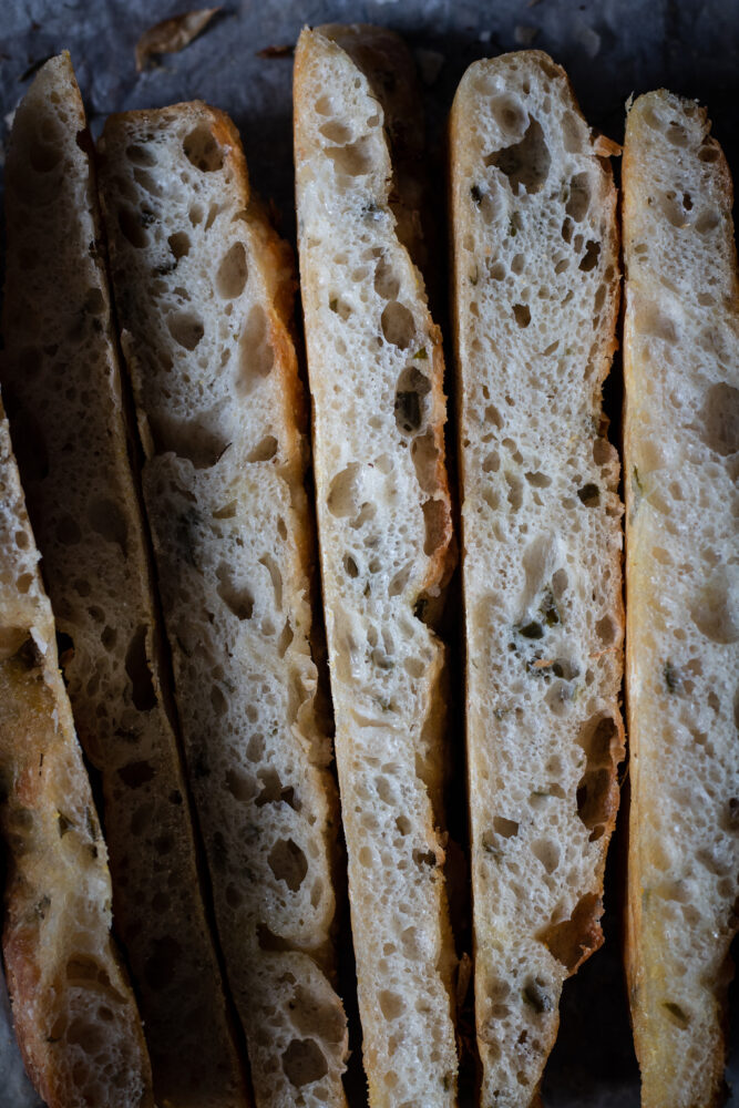 wild garlic focaccia