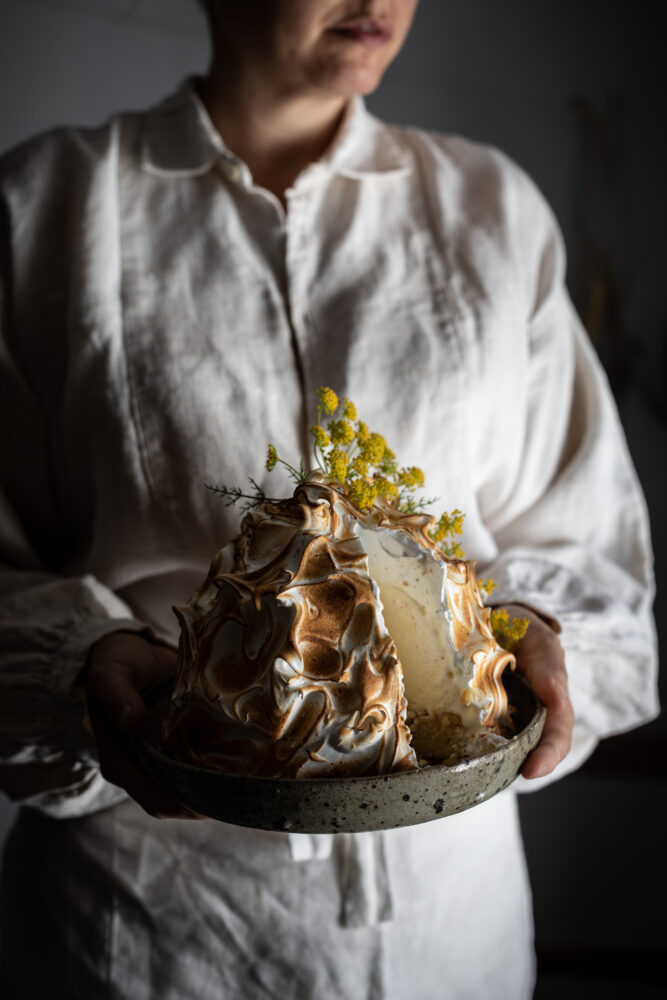 fennel pollen ricotta baked alaska