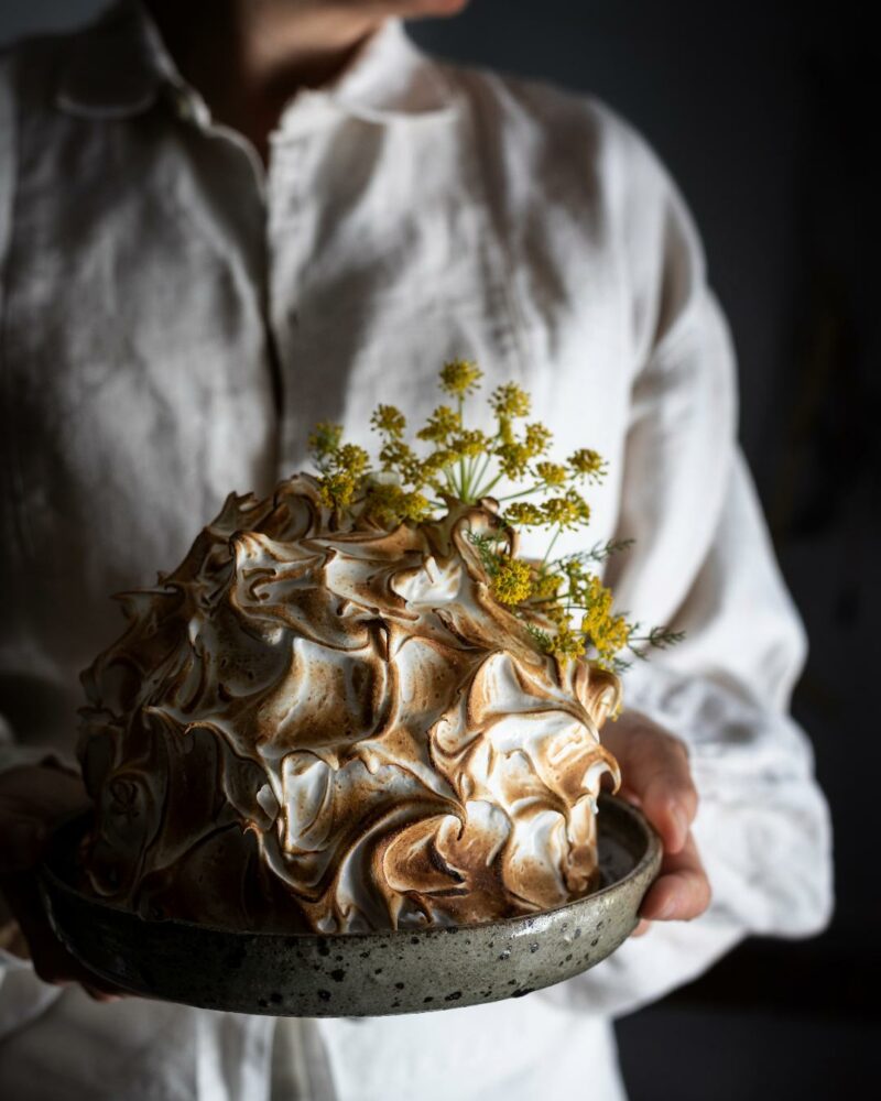 fennel pollen ricotta baked alaska