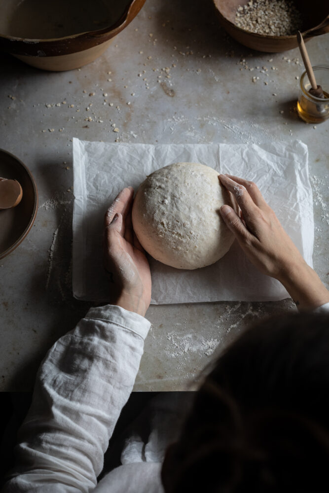 shaping bread