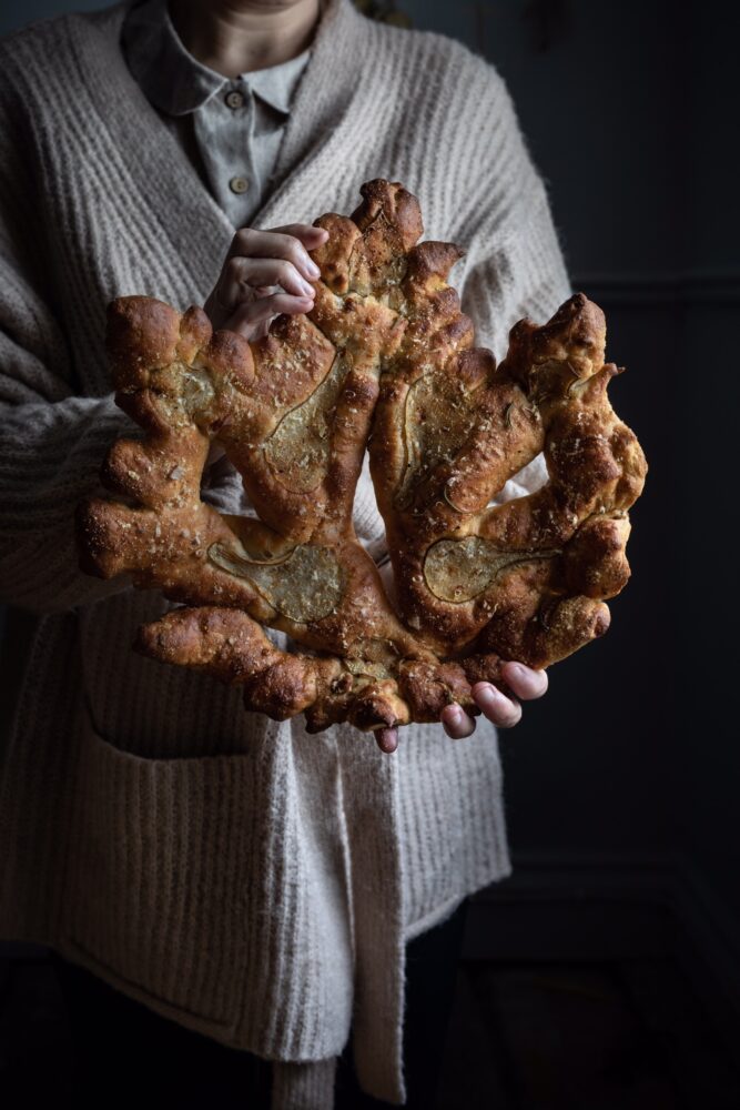 leaf fougasse