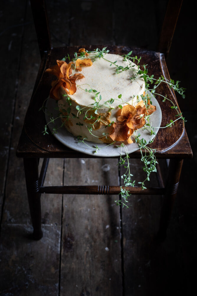 cake on chair