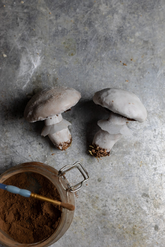 step 15 mushroom shaped gingerbread