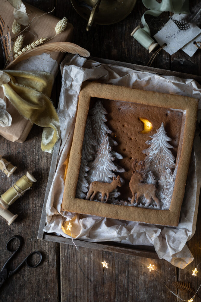 gingerbread shadow box