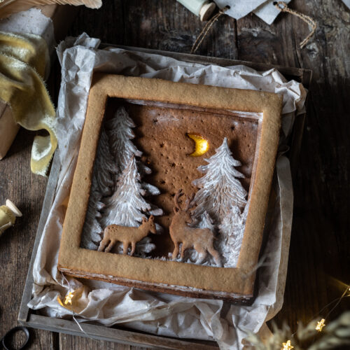 gingerbread shadow box