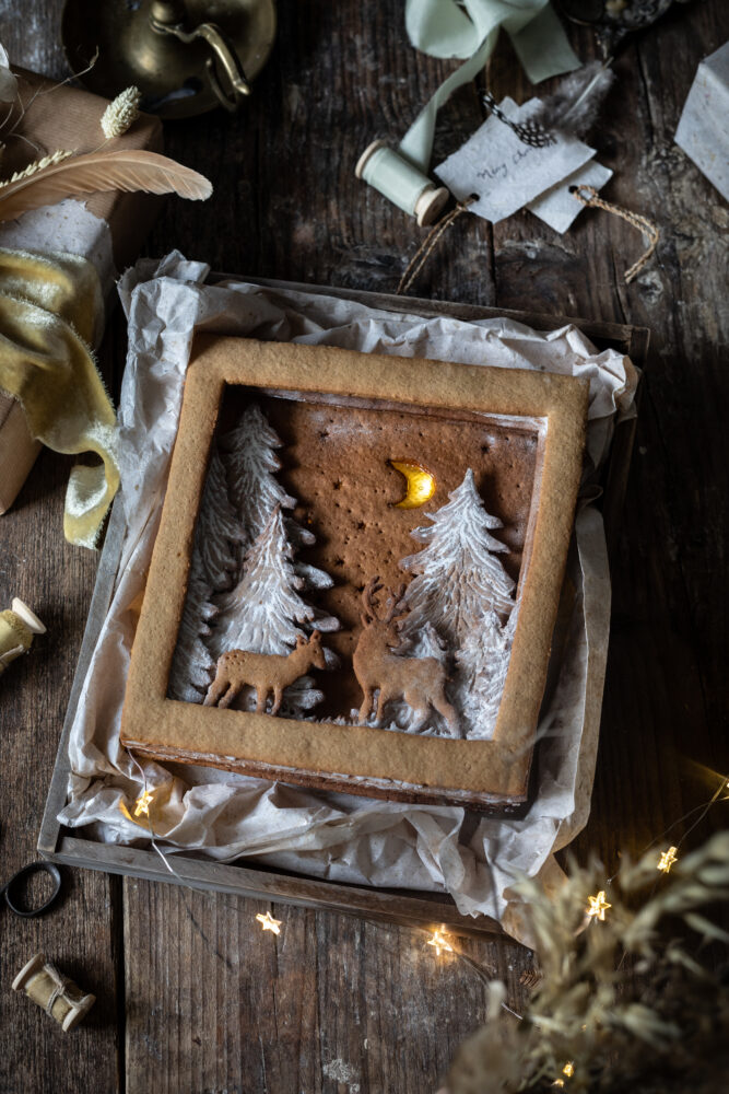 gingerbread shadow box