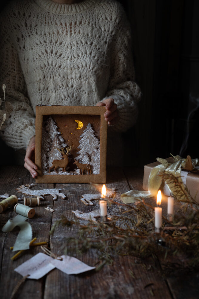 gingerbread lit up