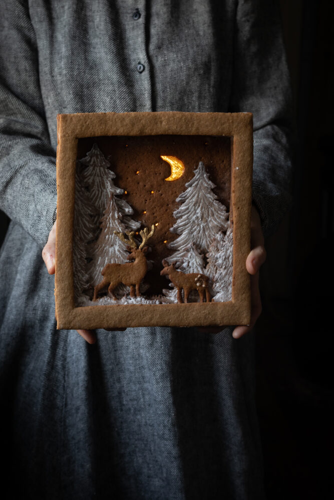 gingerbread shadow box