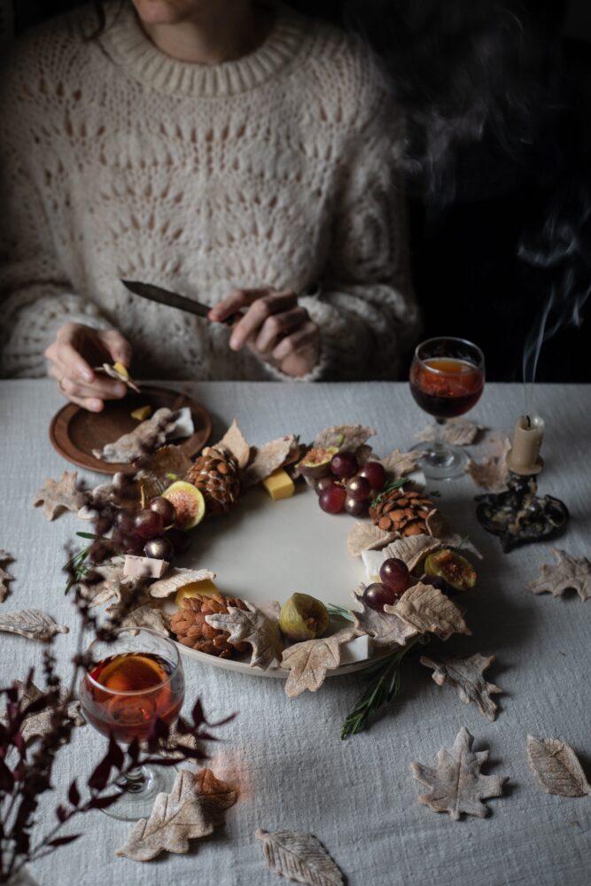 cheeseboard wreath