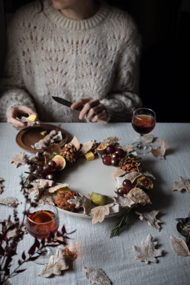 cheeseboard wreath