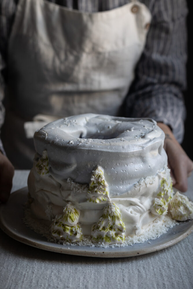 meringue snow cake