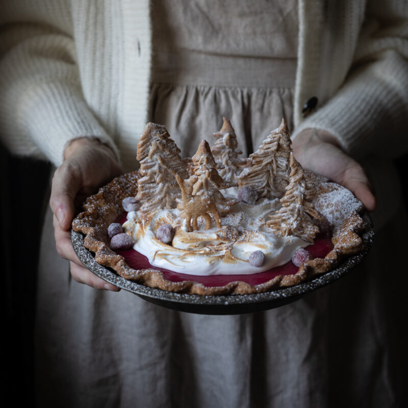 cranberry meringue pie