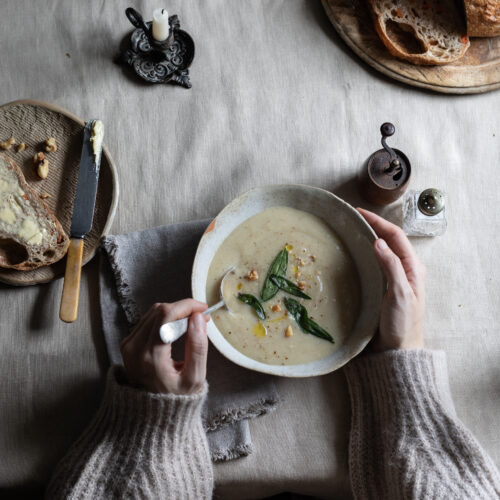 parsnip cauli soup