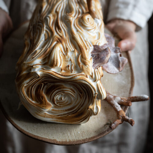 baked alaska yule log