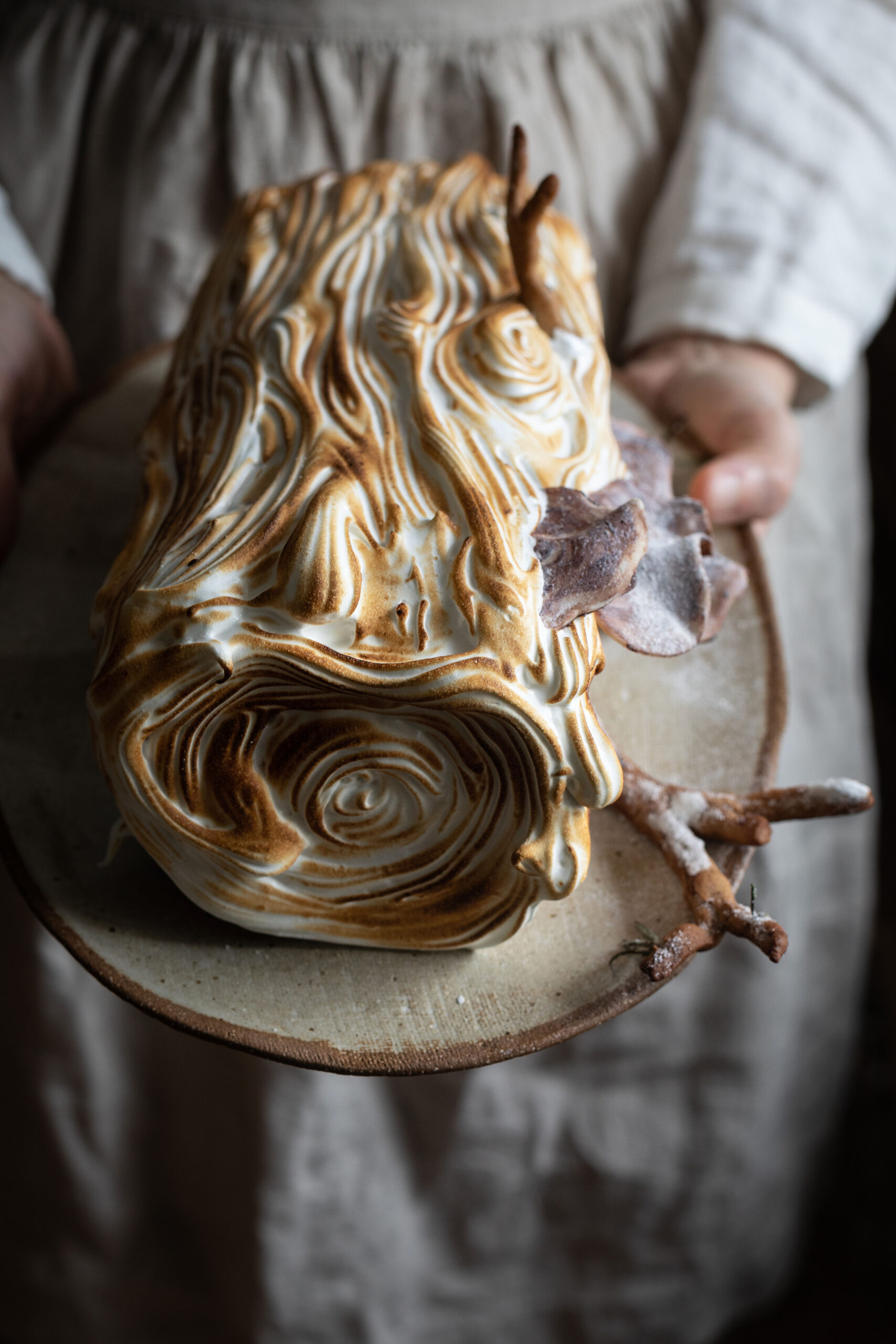 baked alaska yule log