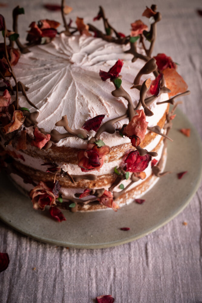 beetroot stem ginger and citrus cake