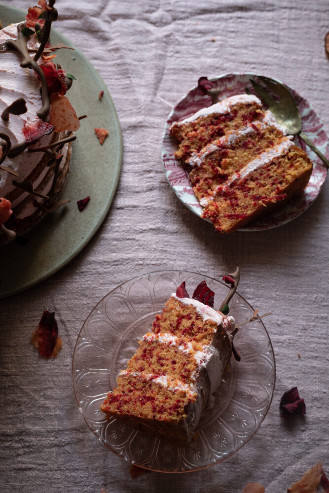 beetroot stem ginger and citrus cake