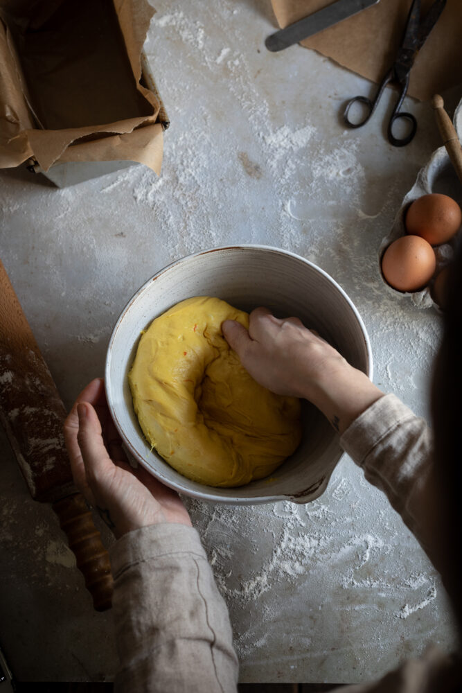 saffron and cardamom milk bread