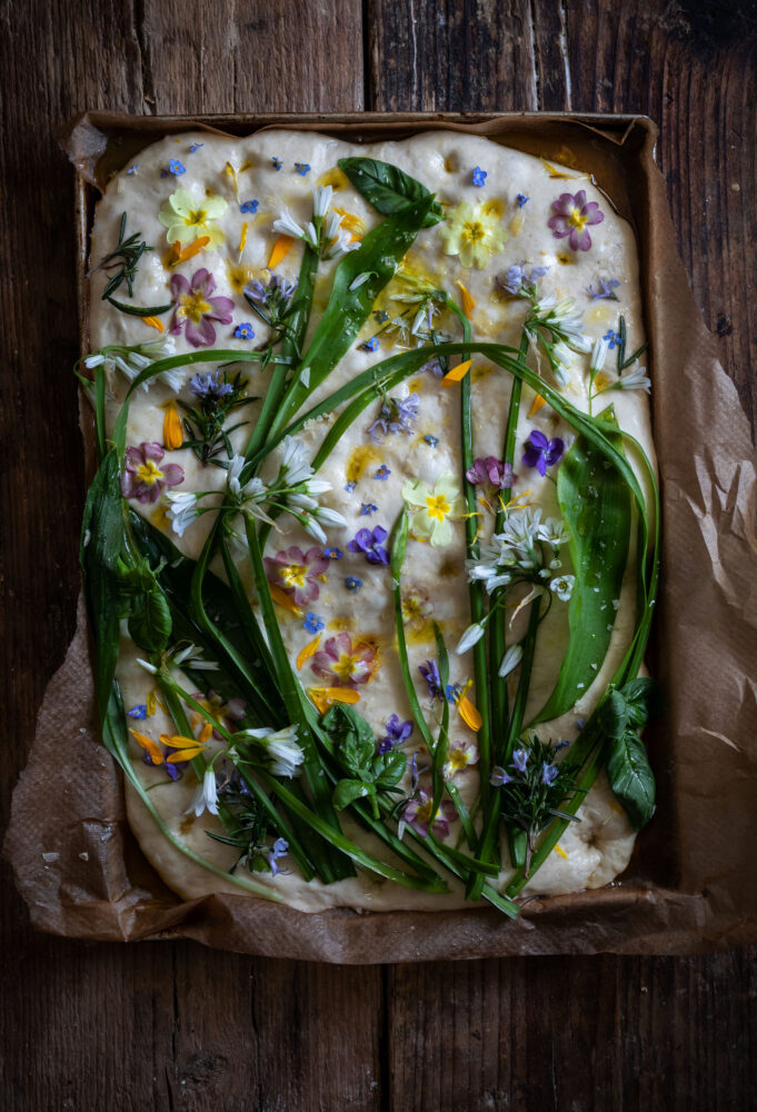 flower focaccia