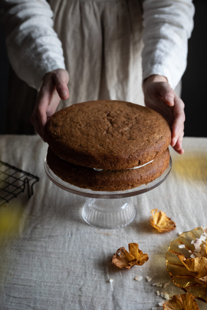 vegan pineapple cake