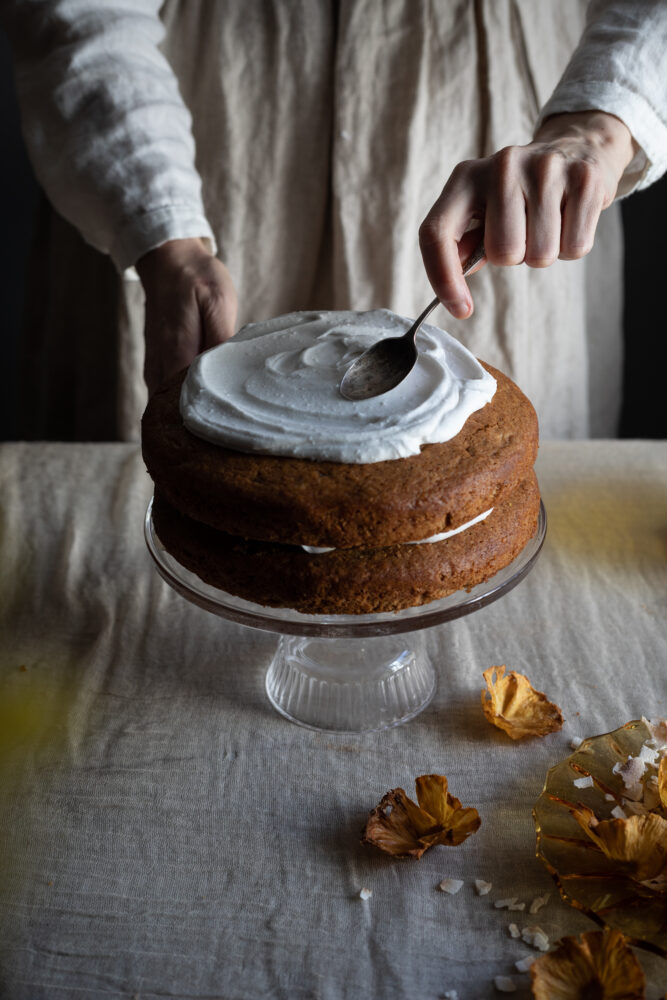 vegan pineapple cake