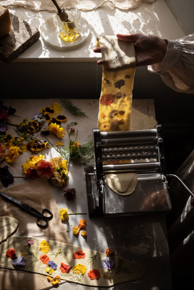 flower sourdough crackers