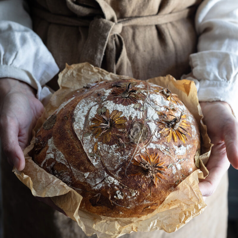 cheese and chive sourdough