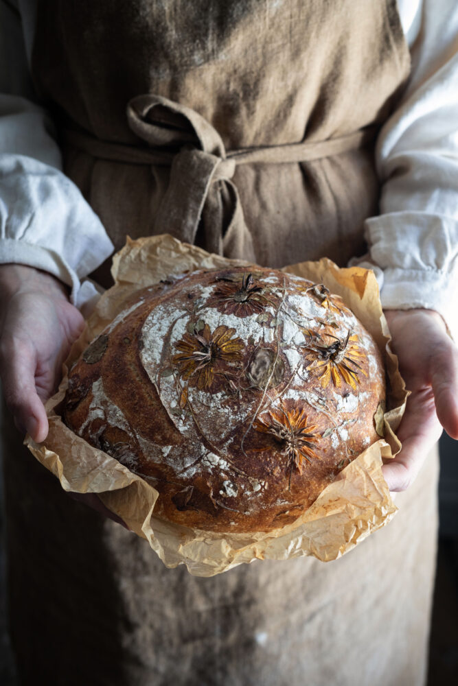 cheese and chive sourdough