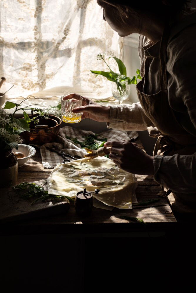 spring spanakopita