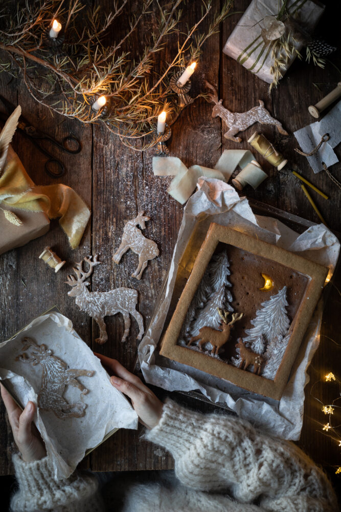 Gingerbread shadow box