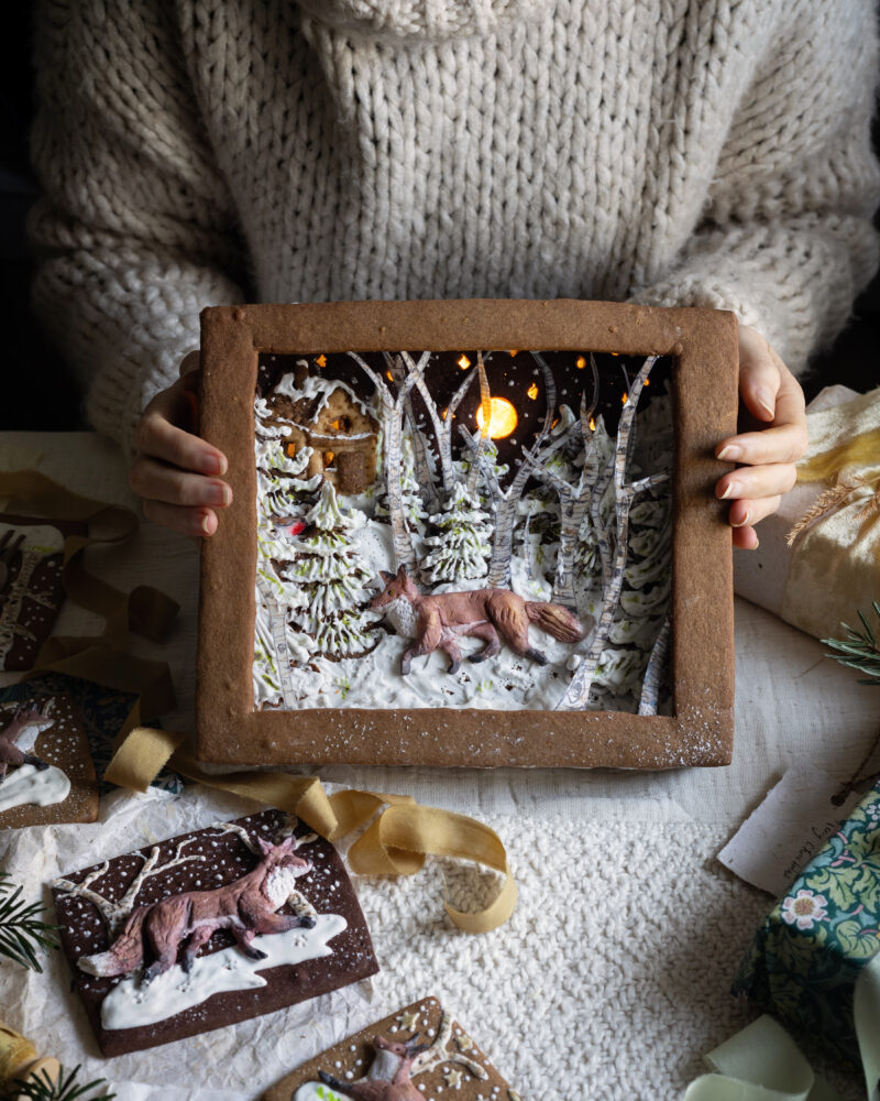 Gingerbread shadow box