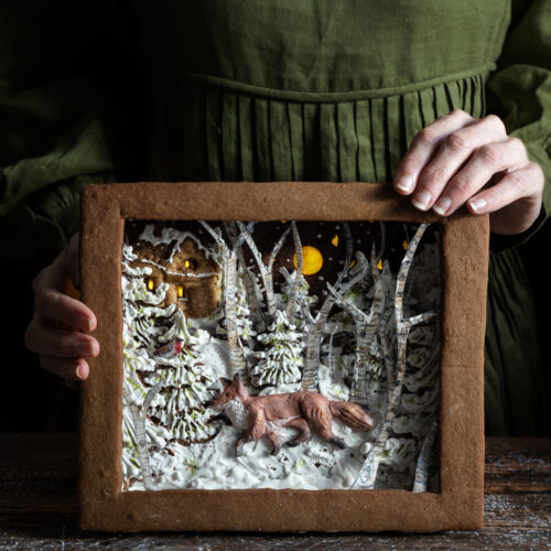 Gingerbread shadow box