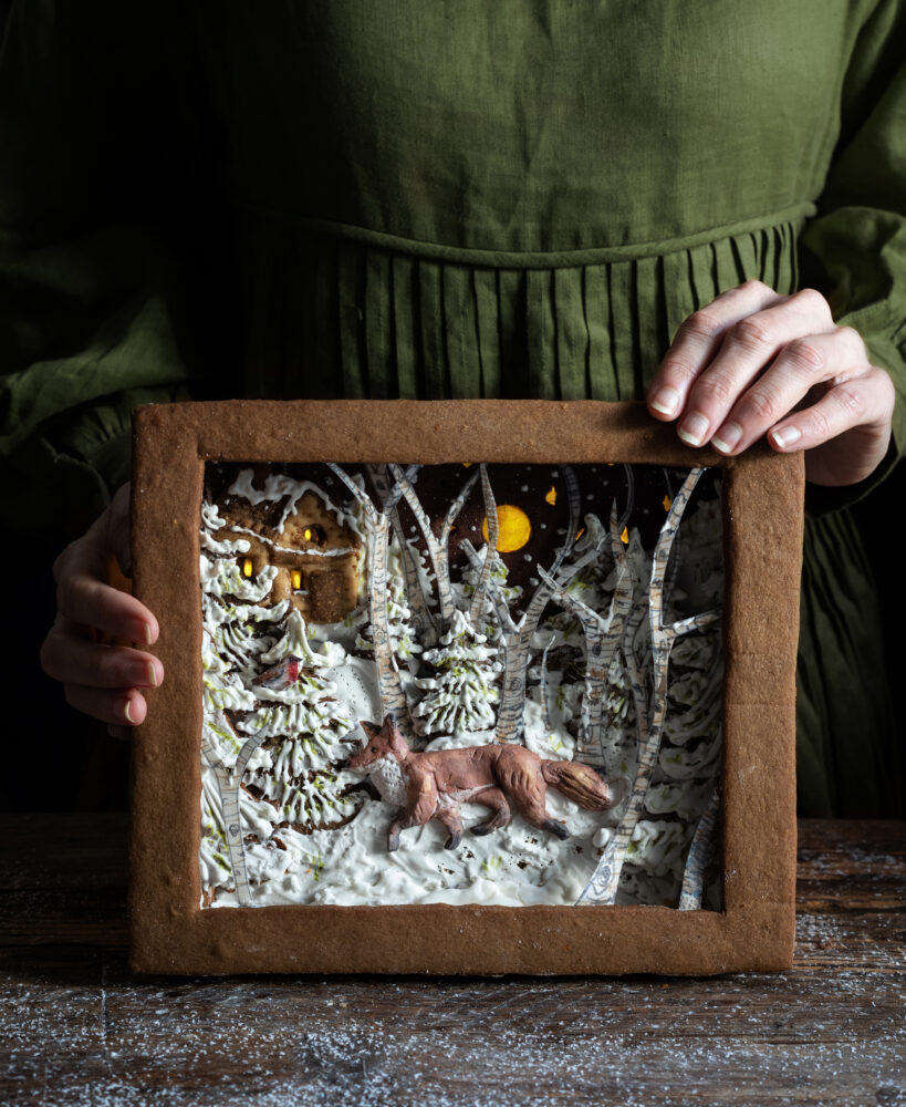 Gingerbread shadow box