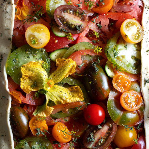 tomato puff pastry tart