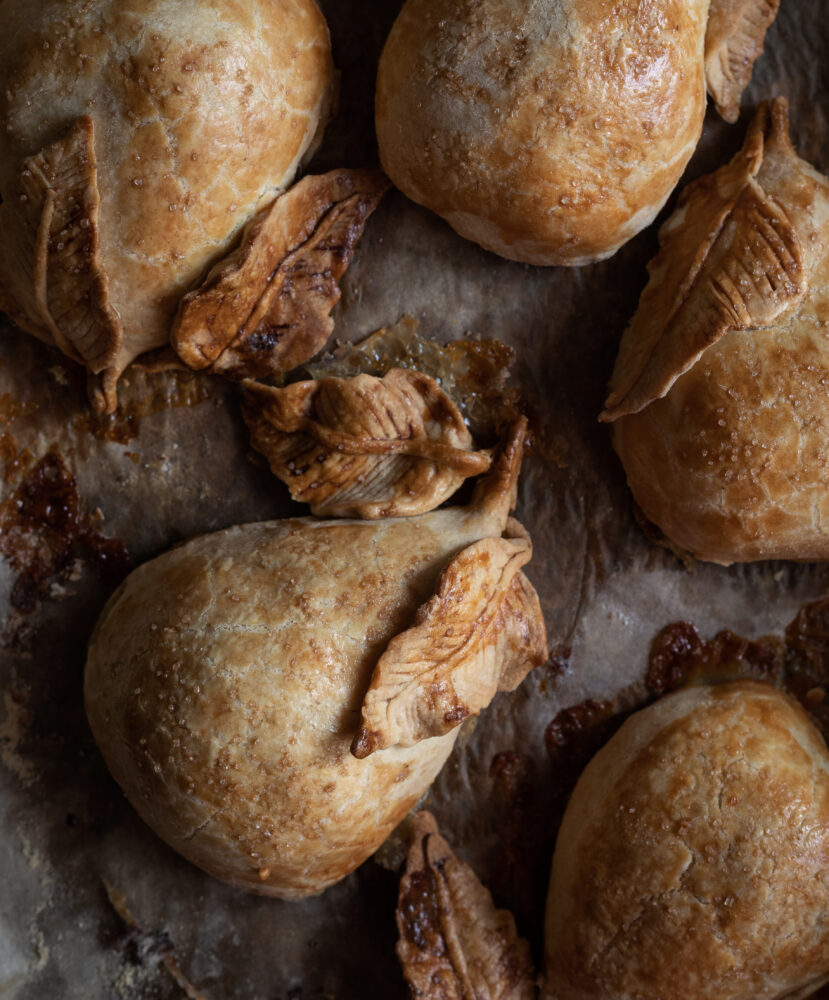 pear pies baked