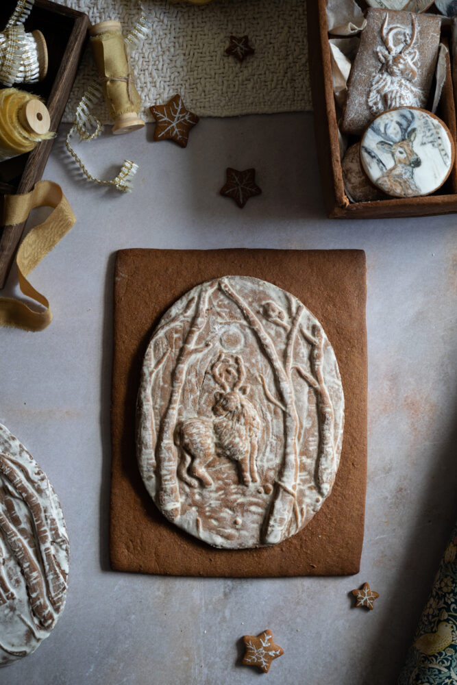 gingerbread cookie box lid