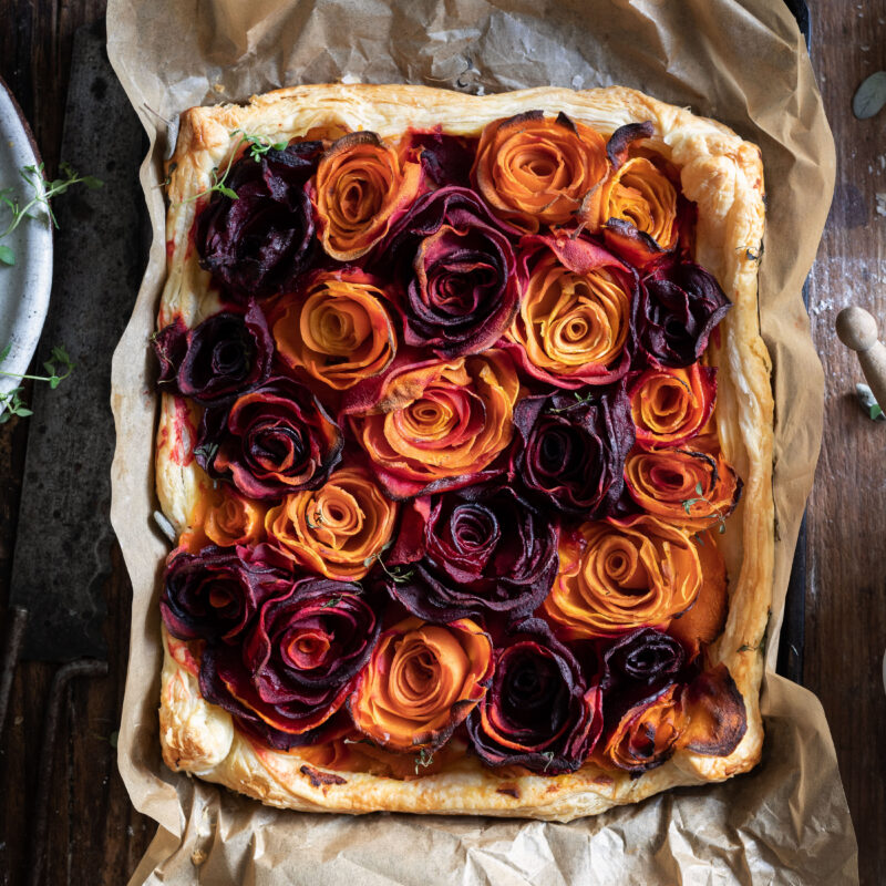 vegetable rose tart