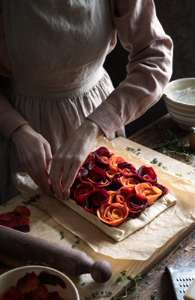 vegetable rose tart