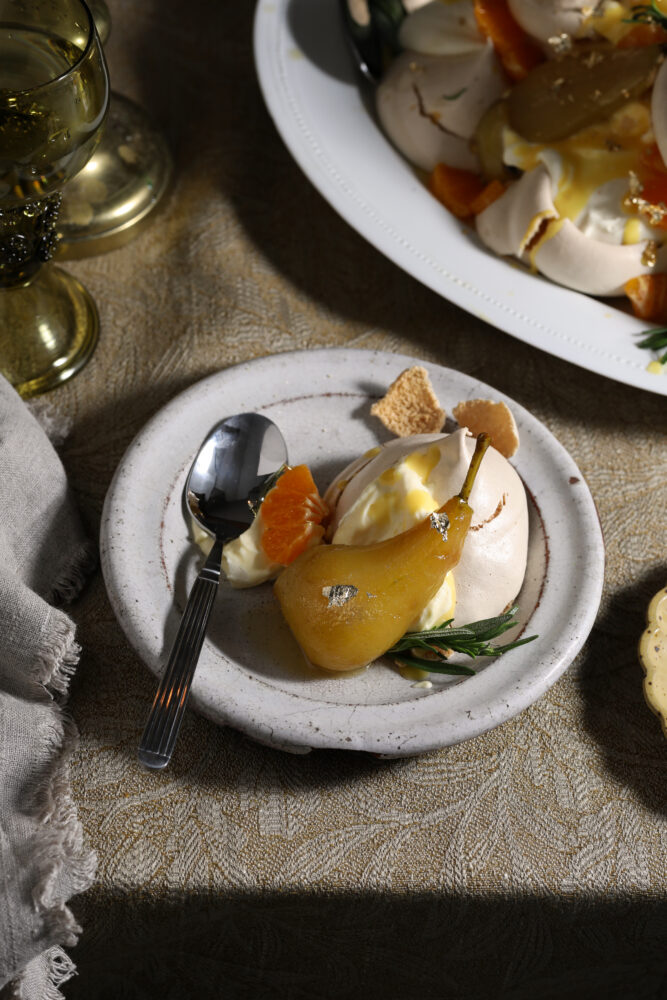 poached pears