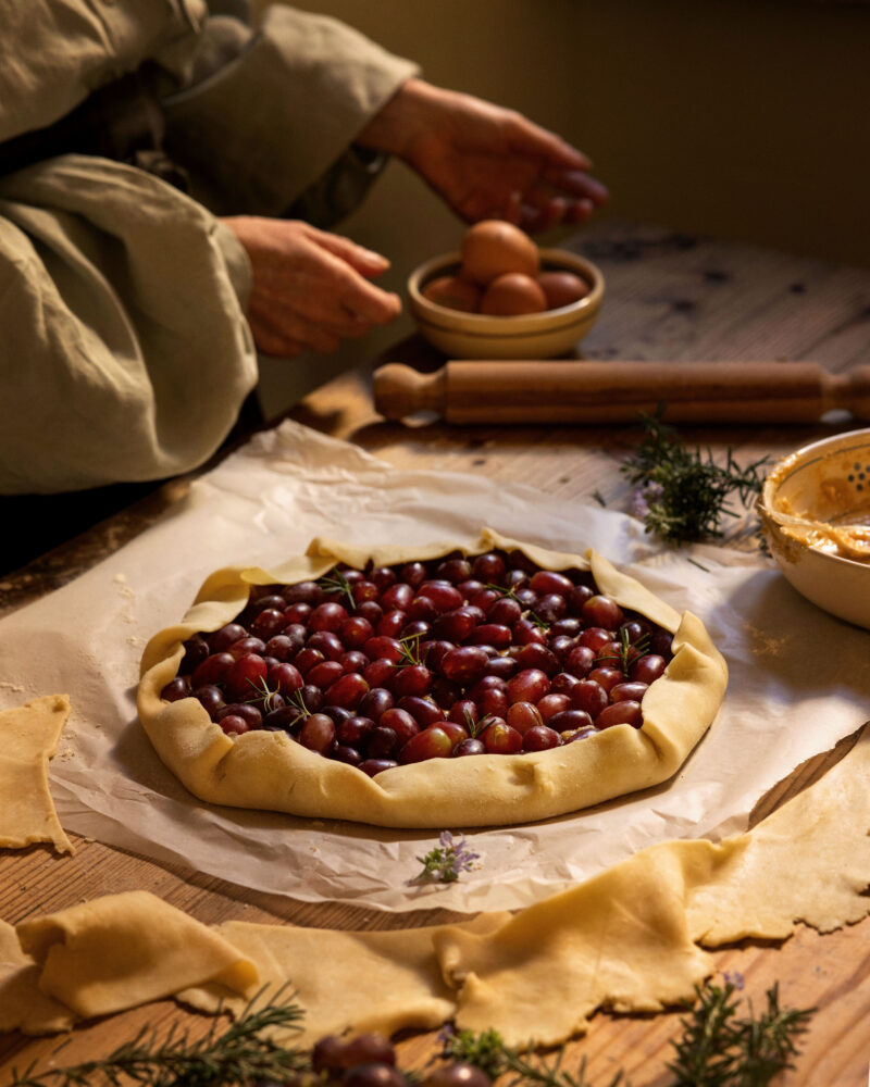 grape hazelnut galette